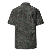 Flecktarn Bundeswehr Night Ops CAMO Unisex Short-Sleeve Button Shirt - Button-Up