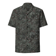 Flecktarn Bundeswehr Night Ops CAMO Unisex Short-Sleeve Button Shirt - Button-Up