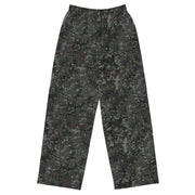 Flecktarn Bundeswehr Night Ops CAMO Unisex Wide-Leg Leisure Pants - 2XS - Pant