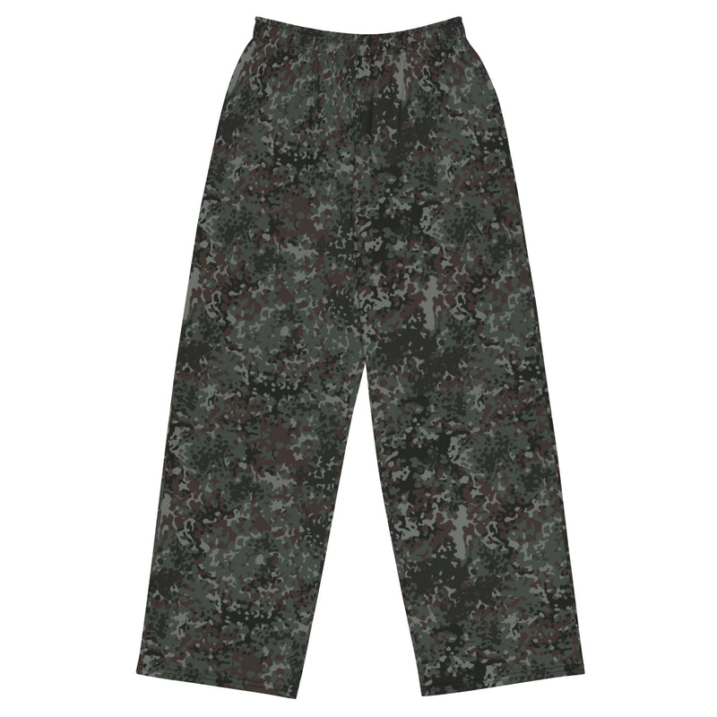 Flecktarn Bundeswehr Night Ops CAMO Unisex Wide-Leg Leisure Pants - 2XS - Pant