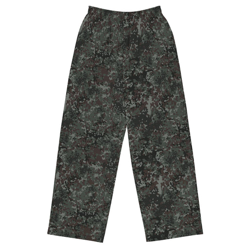 Flecktarn Bundeswehr Night Ops CAMO Unisex Wide-Leg Leisure Pants - 2XS - Pant