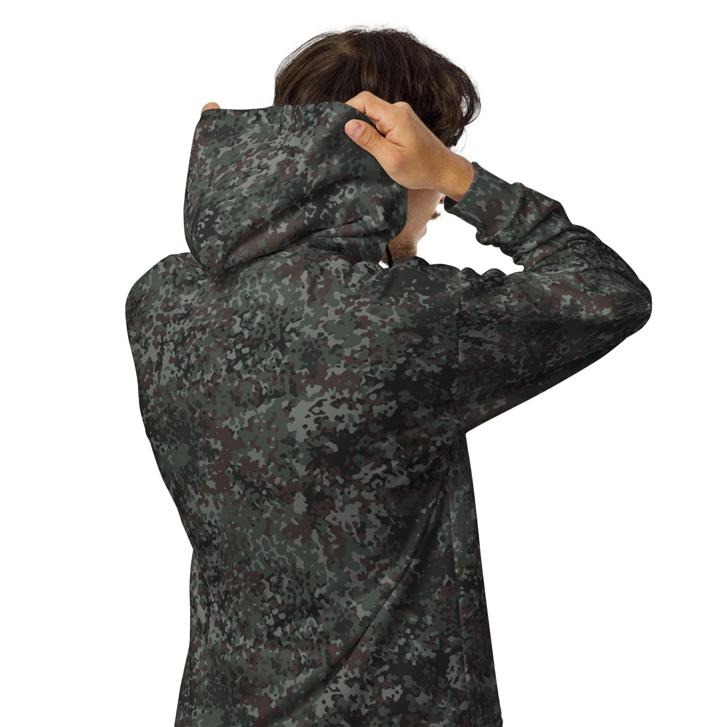 German Flecktarn Night Ops CAMO Unisex Zip Hoodie