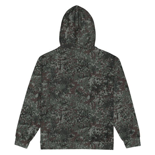 German Flecktarn Night Ops CAMO Unisex Zip Hoodie