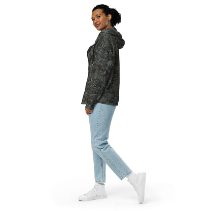 German Flecktarn Night Ops CAMO Unisex Zip Hoodie
