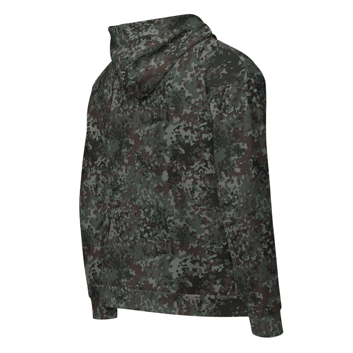 German Flecktarn Night Ops CAMO Unisex Zip Hoodie