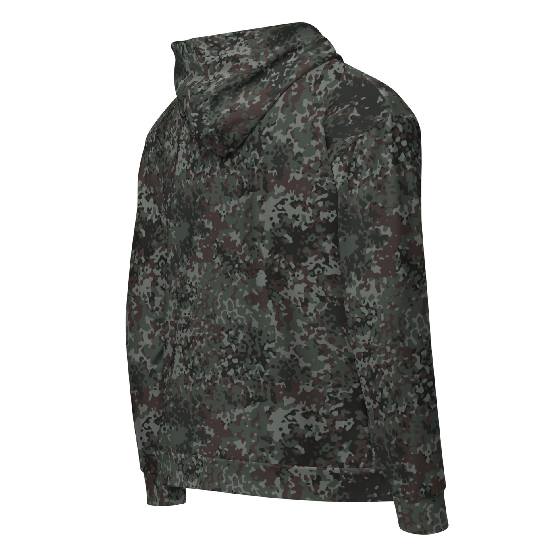 German Flecktarn Night Ops CAMO Unisex Zip Hoodie