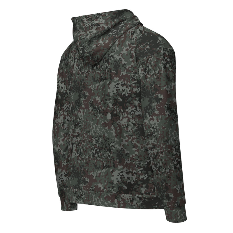 Flecktarn Bundeswehr Night Ops CAMO Unisex Zip Hoodie
