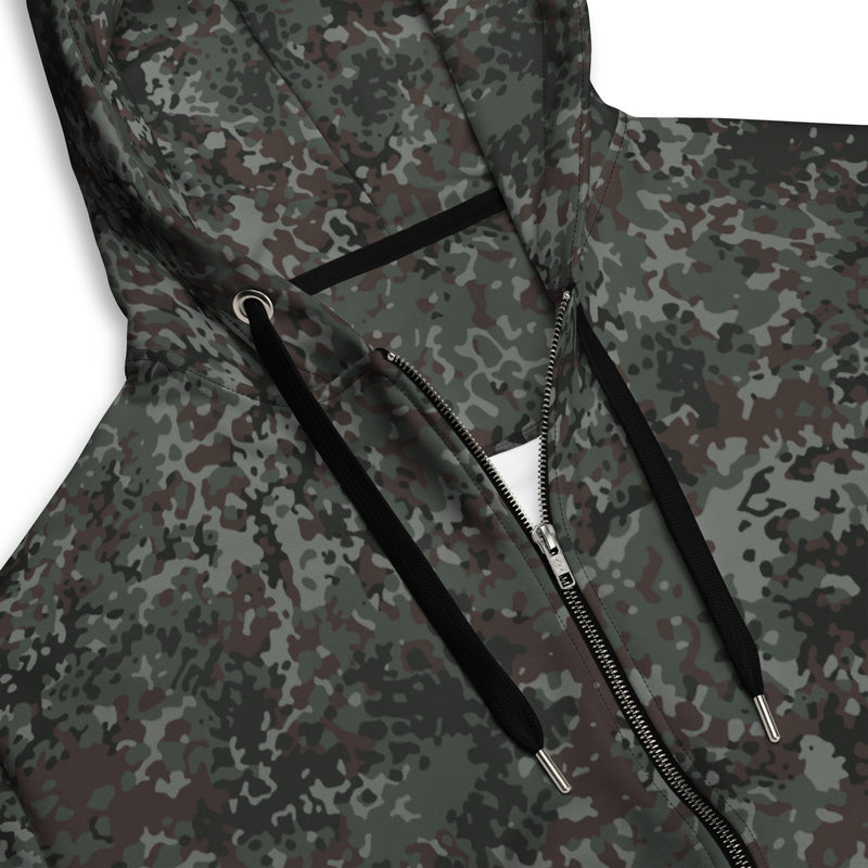 Flecktarn Bundeswehr Night Ops CAMO Unisex Zip Hoodie