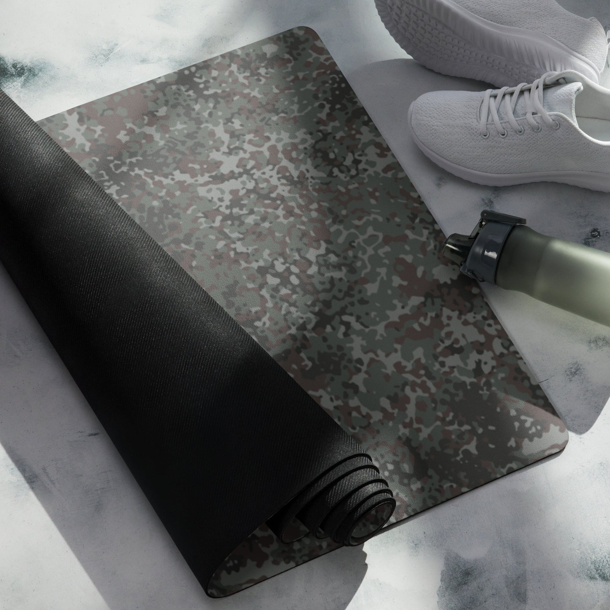 German Flecktarn Night Ops CAMO Yoga Mat