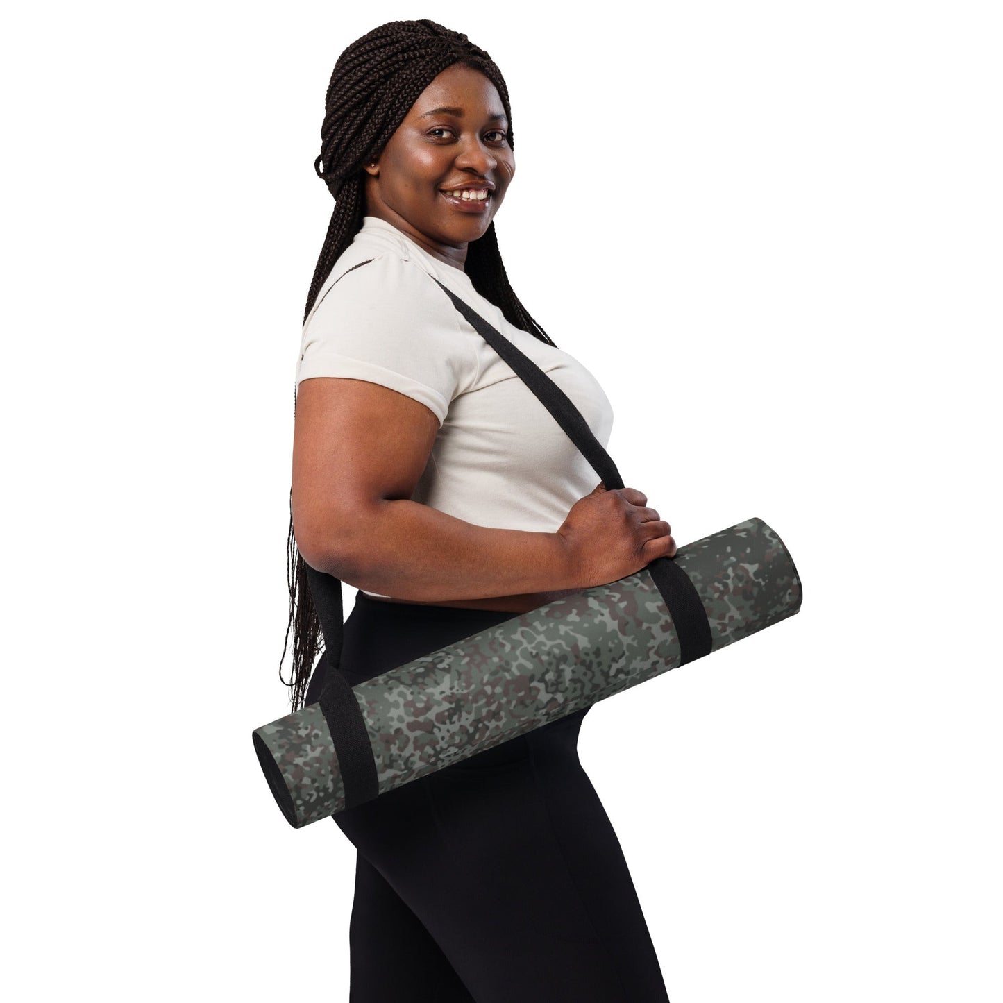 German Flecktarn Night Ops CAMO Yoga Mat