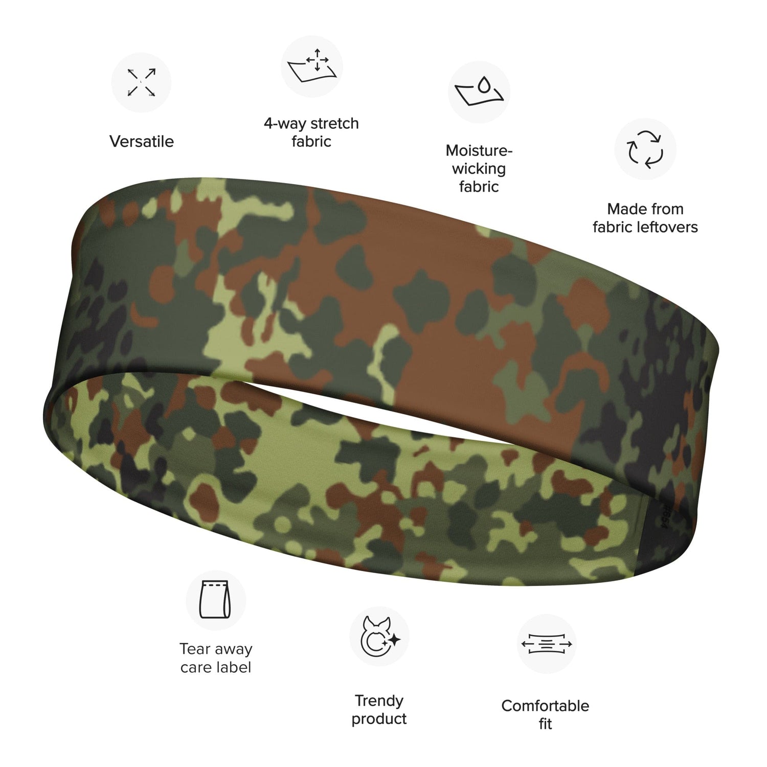 German Flecktarn Post 2005 CAMO Headband - M - Headbands