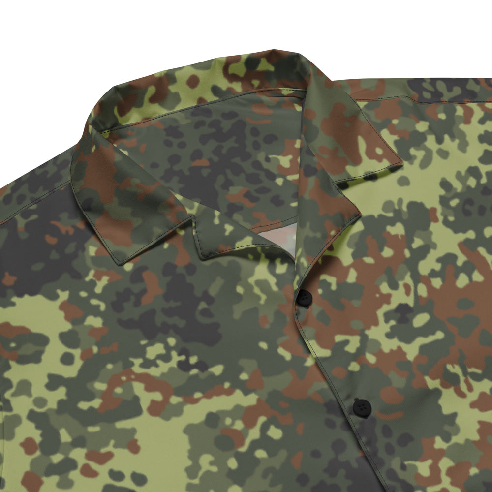 German Flecktarn Post 2005 CAMO Unisex button shirt - Button Shirt