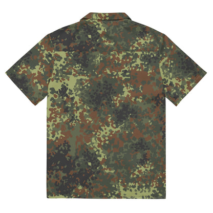 German Flecktarn Post 2005 CAMO Unisex button shirt - Button Shirt