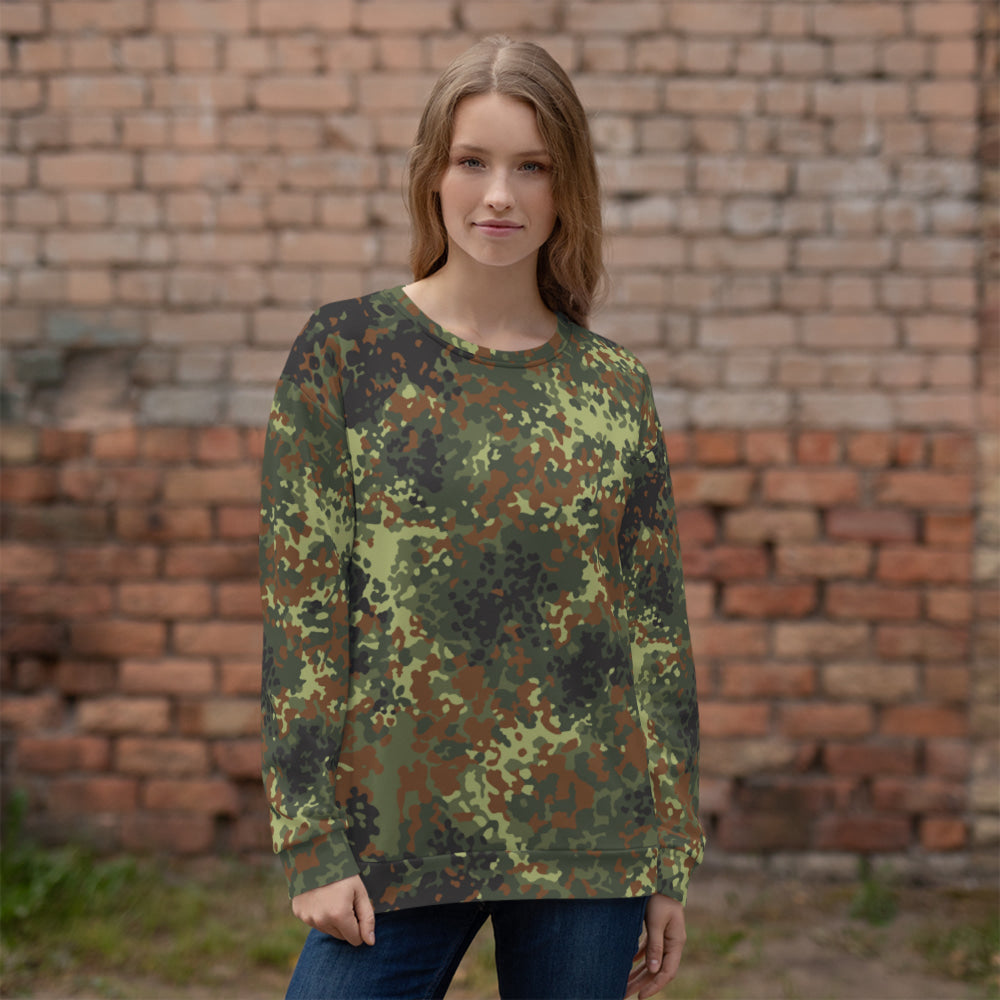 German Flecktarn Post 2005 CAMO Unisex Sweatshirt