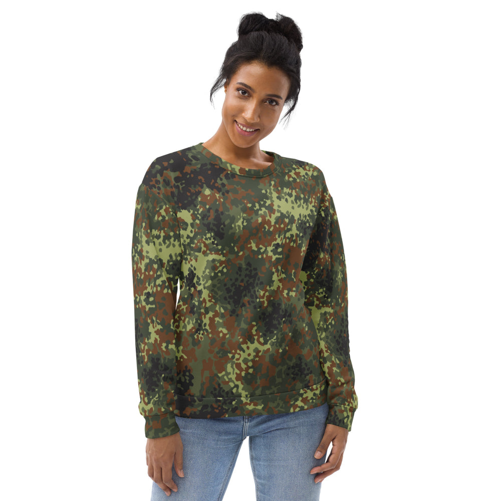 German Flecktarn Post 2005 CAMO Unisex Sweatshirt