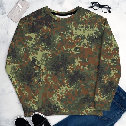 German Flecktarn Post 2005 CAMO Unisex Sweatshirt