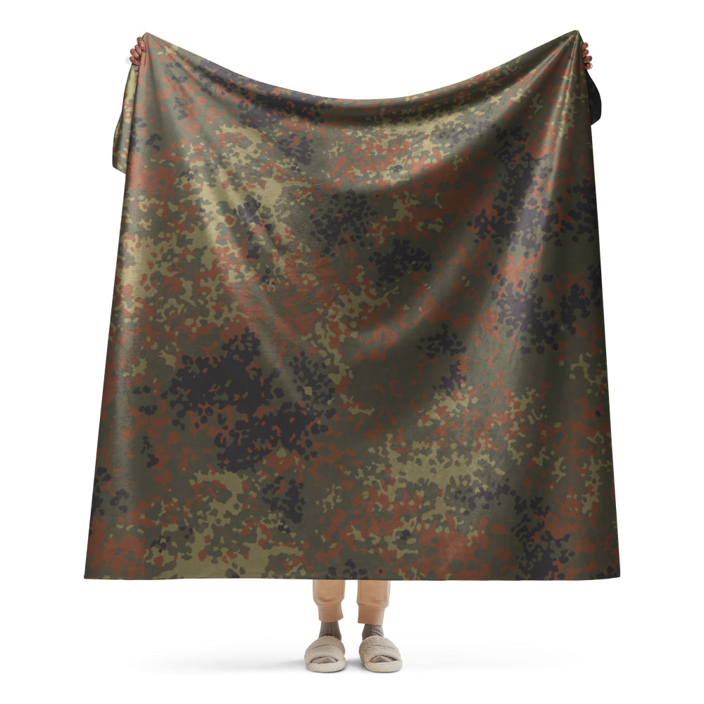 German Flecktarn CAMO Sherpa blanket - 60″×80″ - Blanket