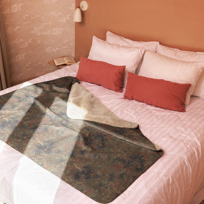 German Flecktarn CAMO Sherpa Blanket