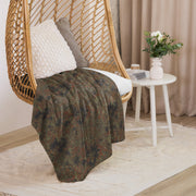 Flecktarn Bundeswehr Woodland CAMO Sherpa Blanket
