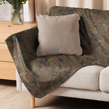 German Flecktarn CAMO Sherpa Blanket