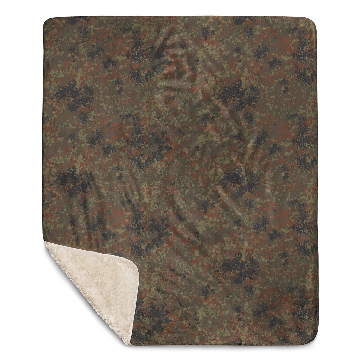 German Flecktarn CAMO Sherpa Blanket
