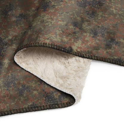 German Flecktarn CAMO Sherpa Blanket