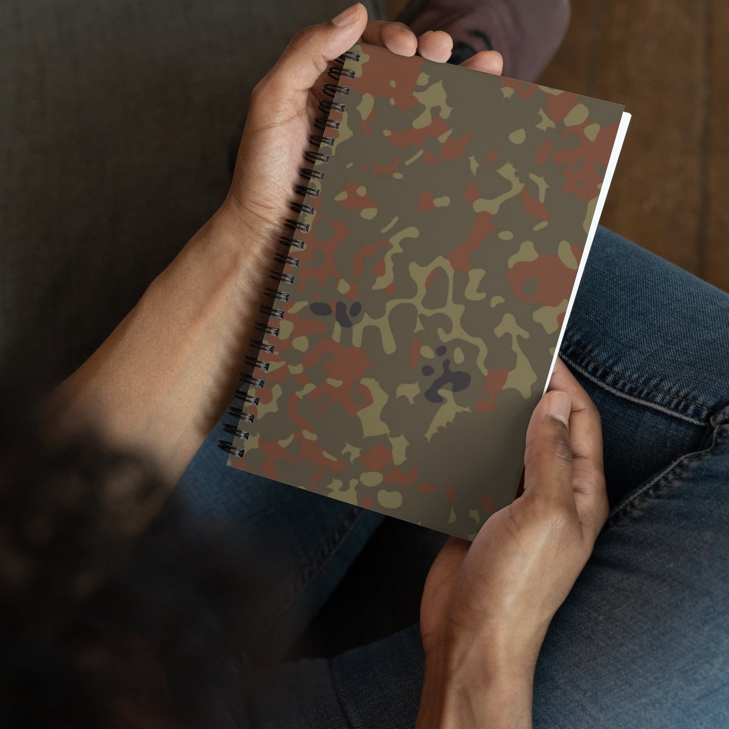 German Flecktarn CAMO Spiral Notebook