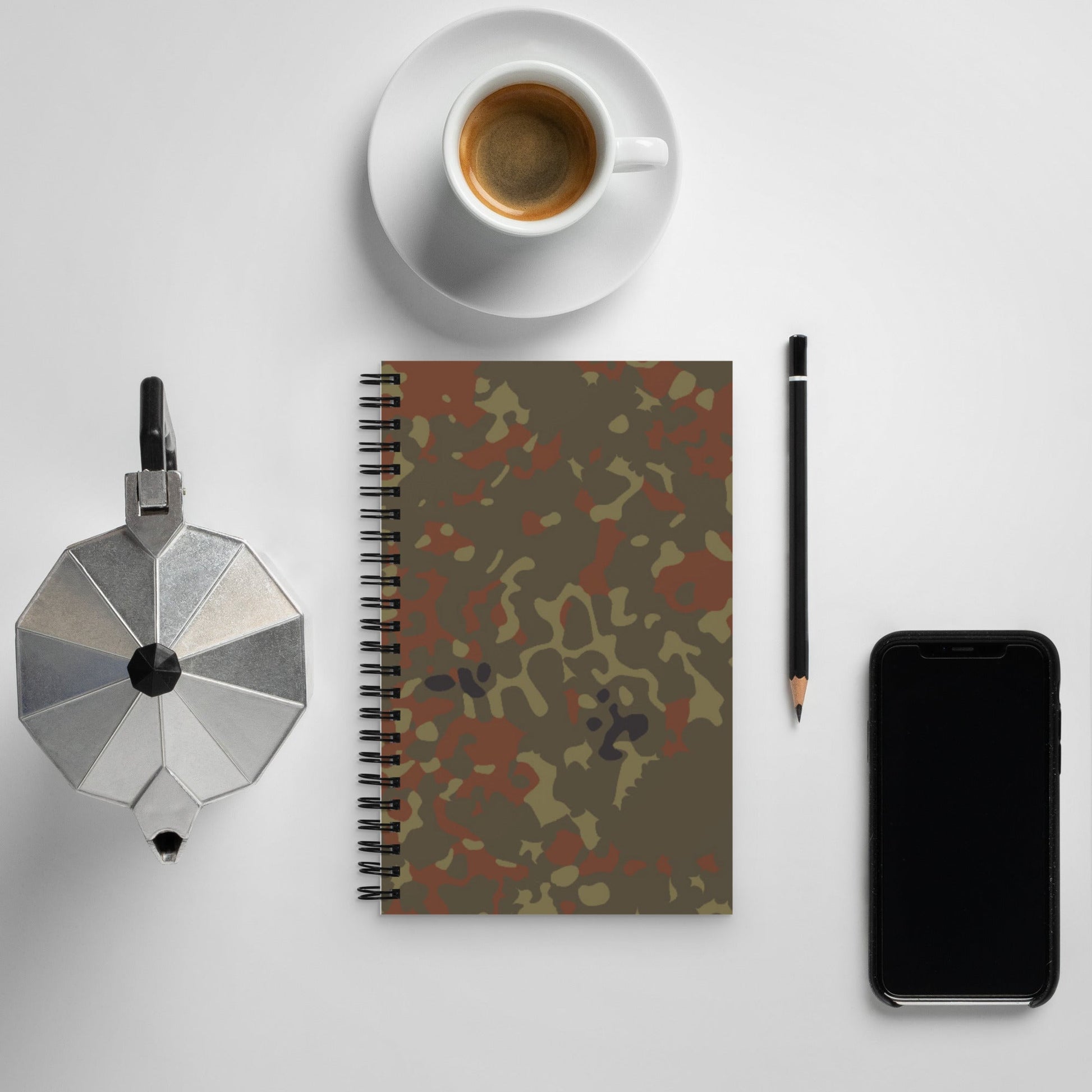 German Flecktarn CAMO Spiral Notebook