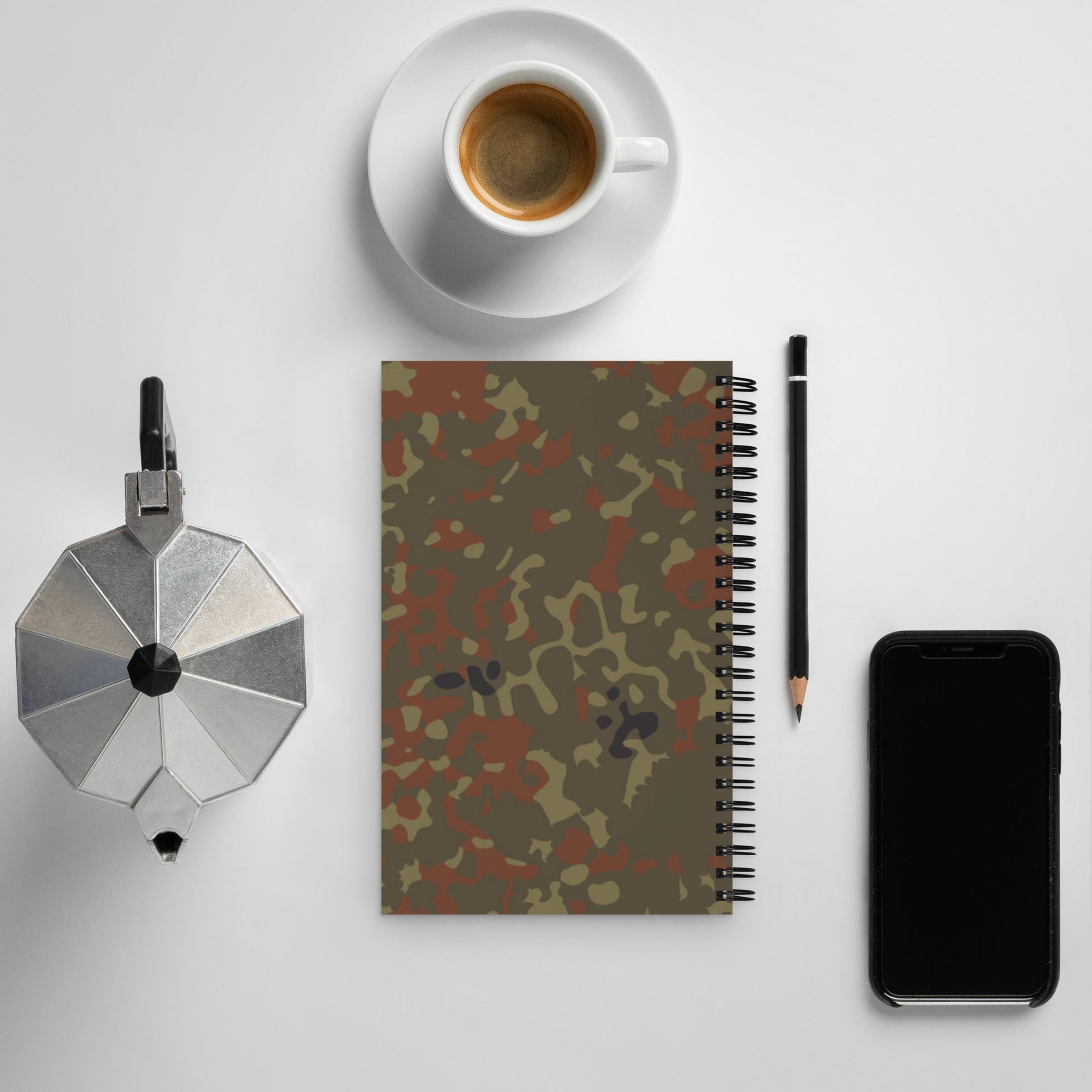 German Flecktarn CAMO Spiral Notebook