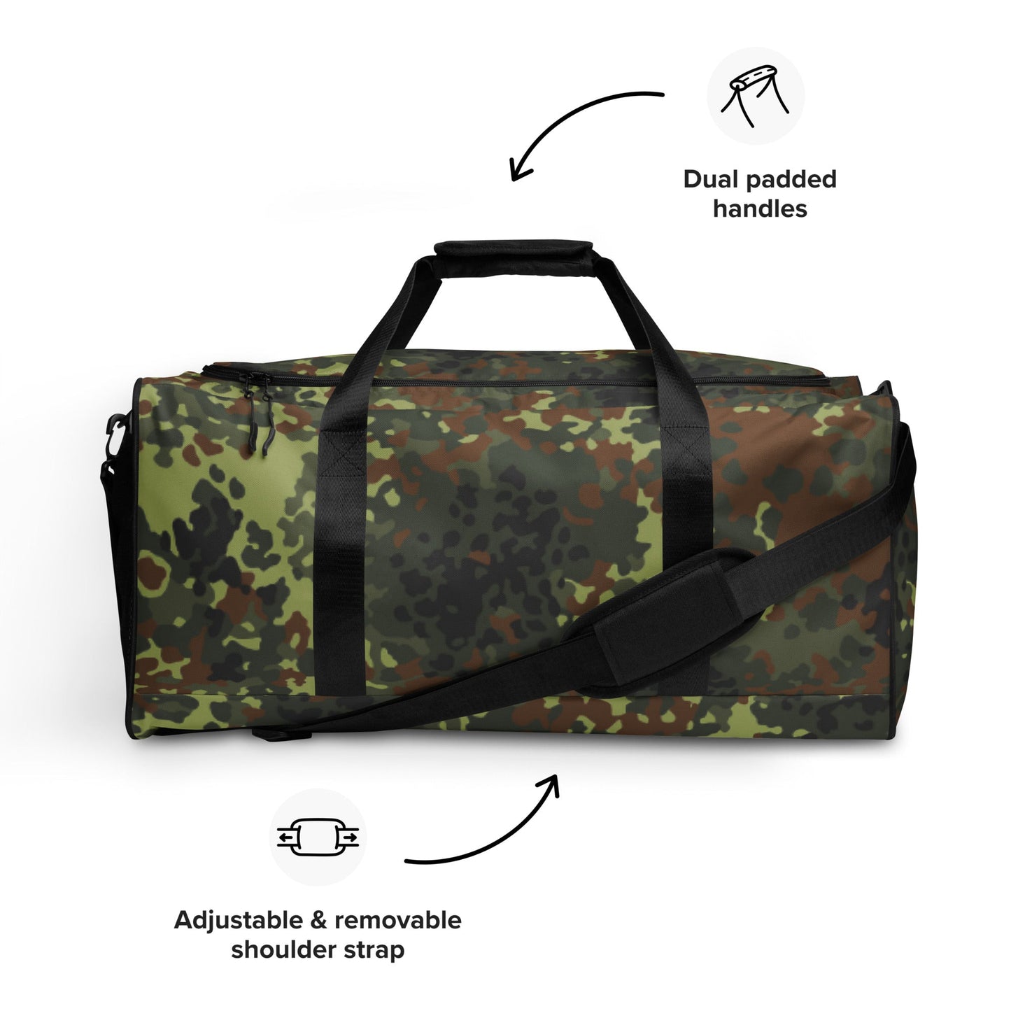 German Flecktarn Spring CAMO Duffle bag - Bags