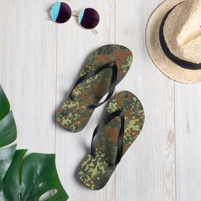German Flecktarn Spring CAMO Flip-Flops - S