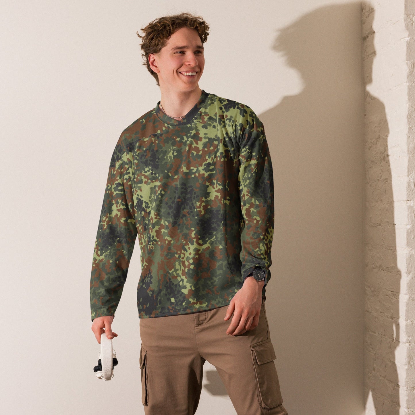 German Flecktarn Spring CAMO hockey fan jersey Hockey Jerseys