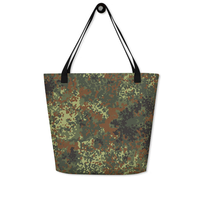 German Flecktarn Spring CAMO Large Tote Bag