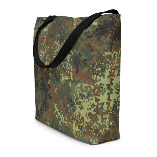 German Flecktarn Spring CAMO Large Tote Bag