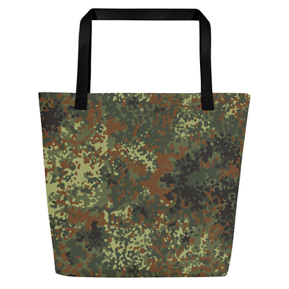 German Flecktarn Spring CAMO Large Tote Bag
