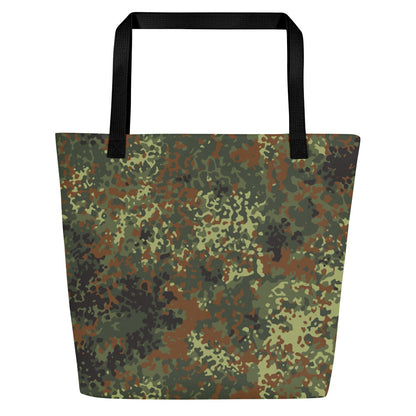 German Flecktarn Spring CAMO Large Tote Bag