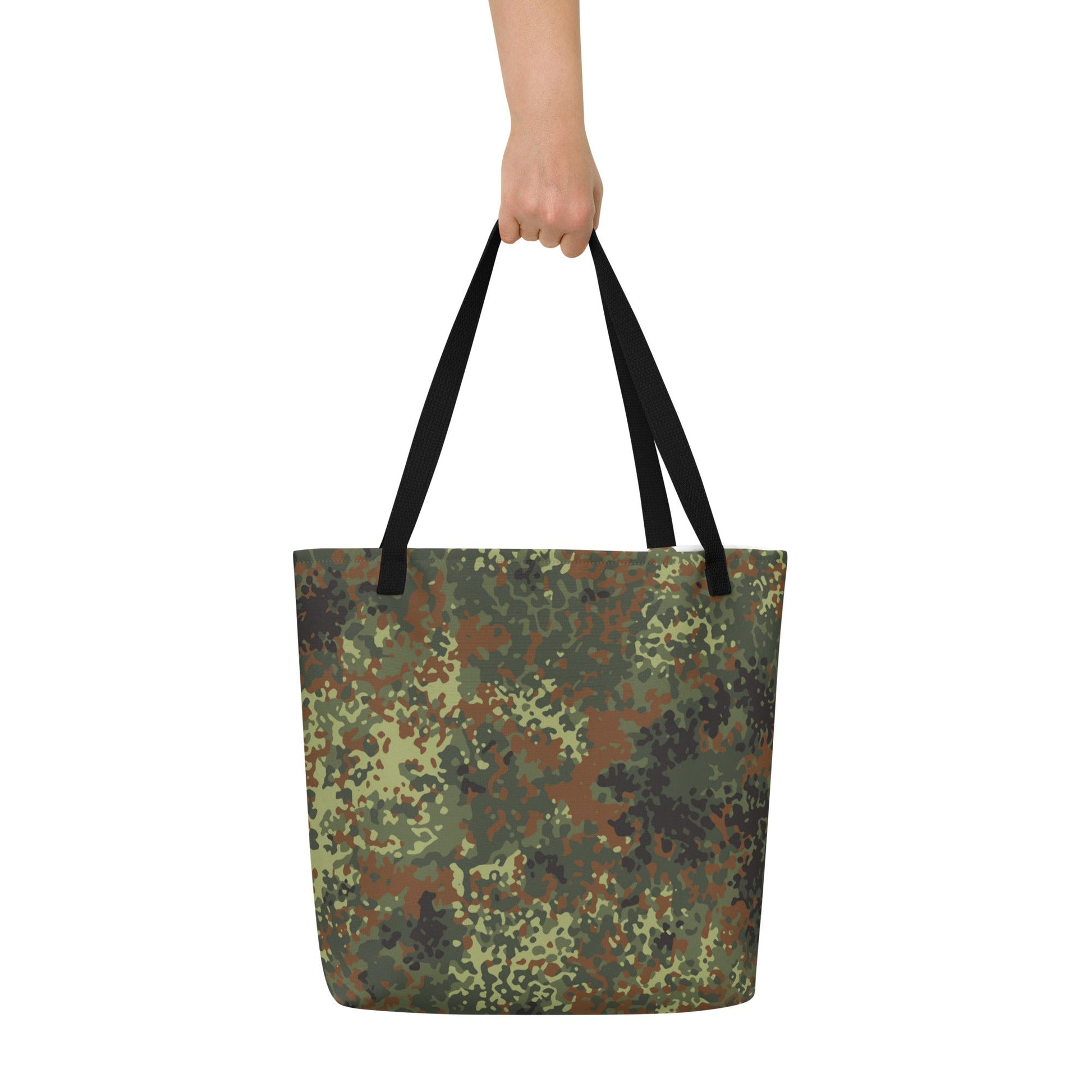 German Flecktarn Spring CAMO Large Tote Bag