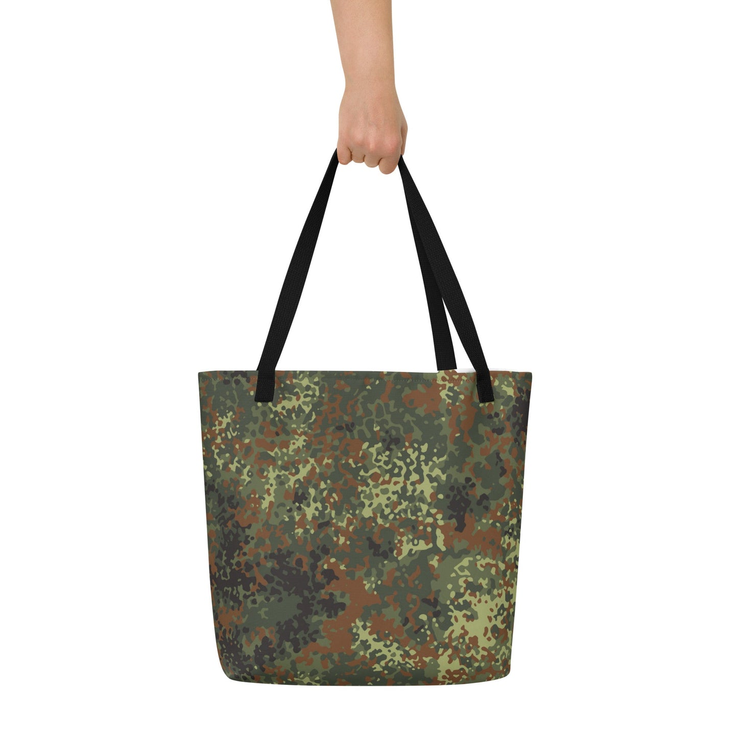 German Flecktarn Spring CAMO Large Tote Bag