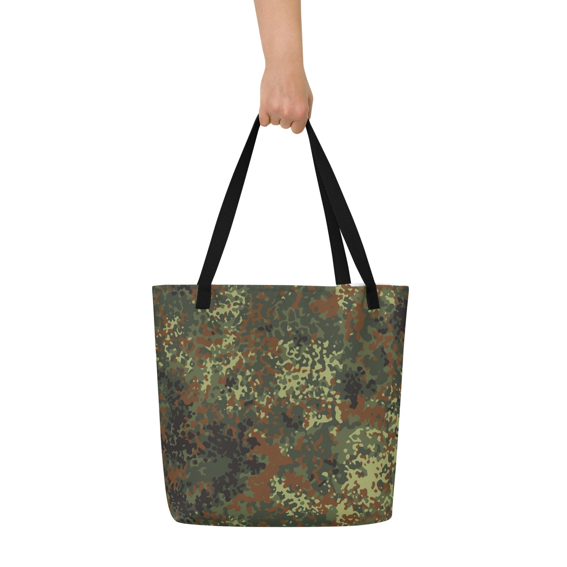 German Flecktarn Spring CAMO Large Tote Bag