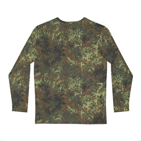 German Flecktarn Spring CAMO Unisex Long-Sleeve Shirt