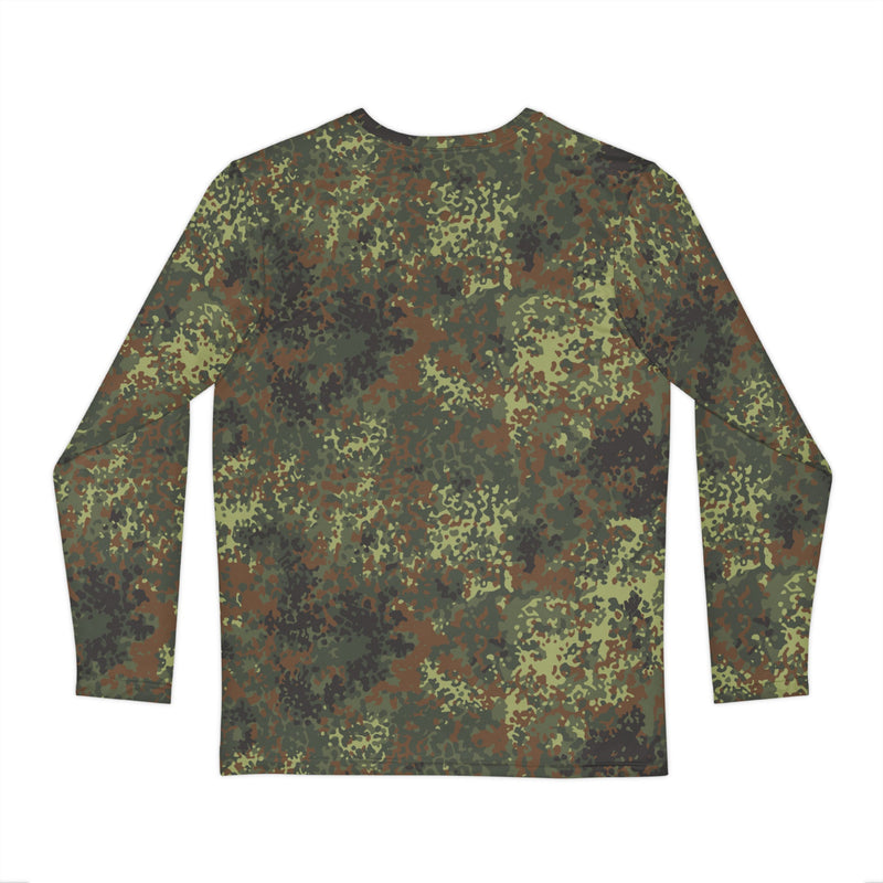 Flecktarn Bundeswehr Spring Woodland CAMO Unisex Long-Sleeve Shirt