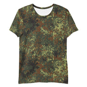 Flecktarn Bundeswehr Spring Woodland CAMO Mens Athletic T-Shirt - Shirt
