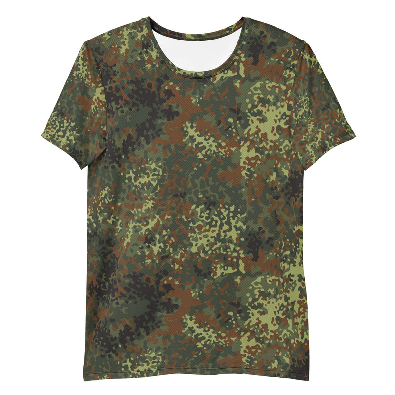 Flecktarn Bundeswehr Spring Woodland CAMO Mens Athletic T-Shirt - Shirt