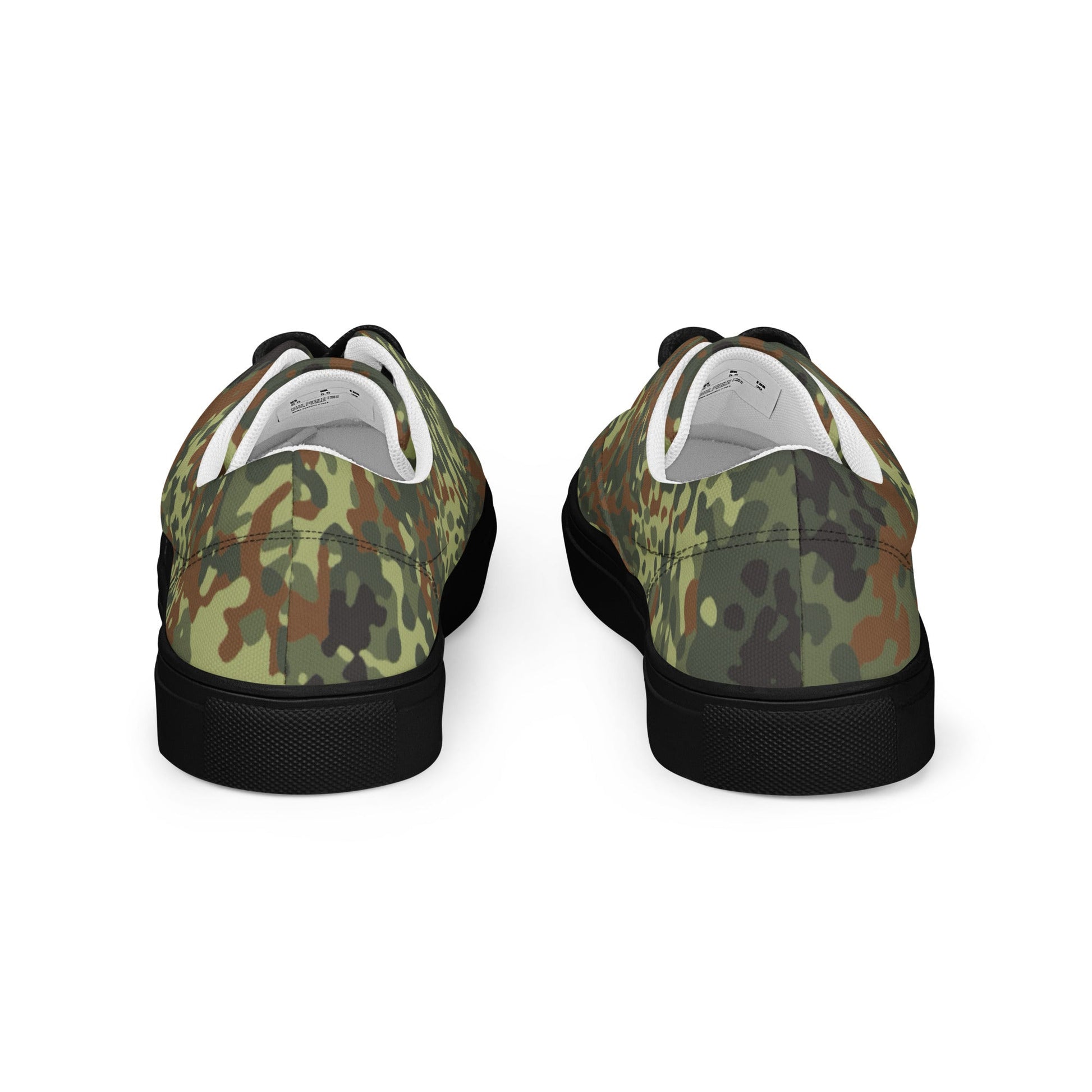 German Flecktarn Spring CAMO Mens Lace-Up Canvas Shoes - Lace-up