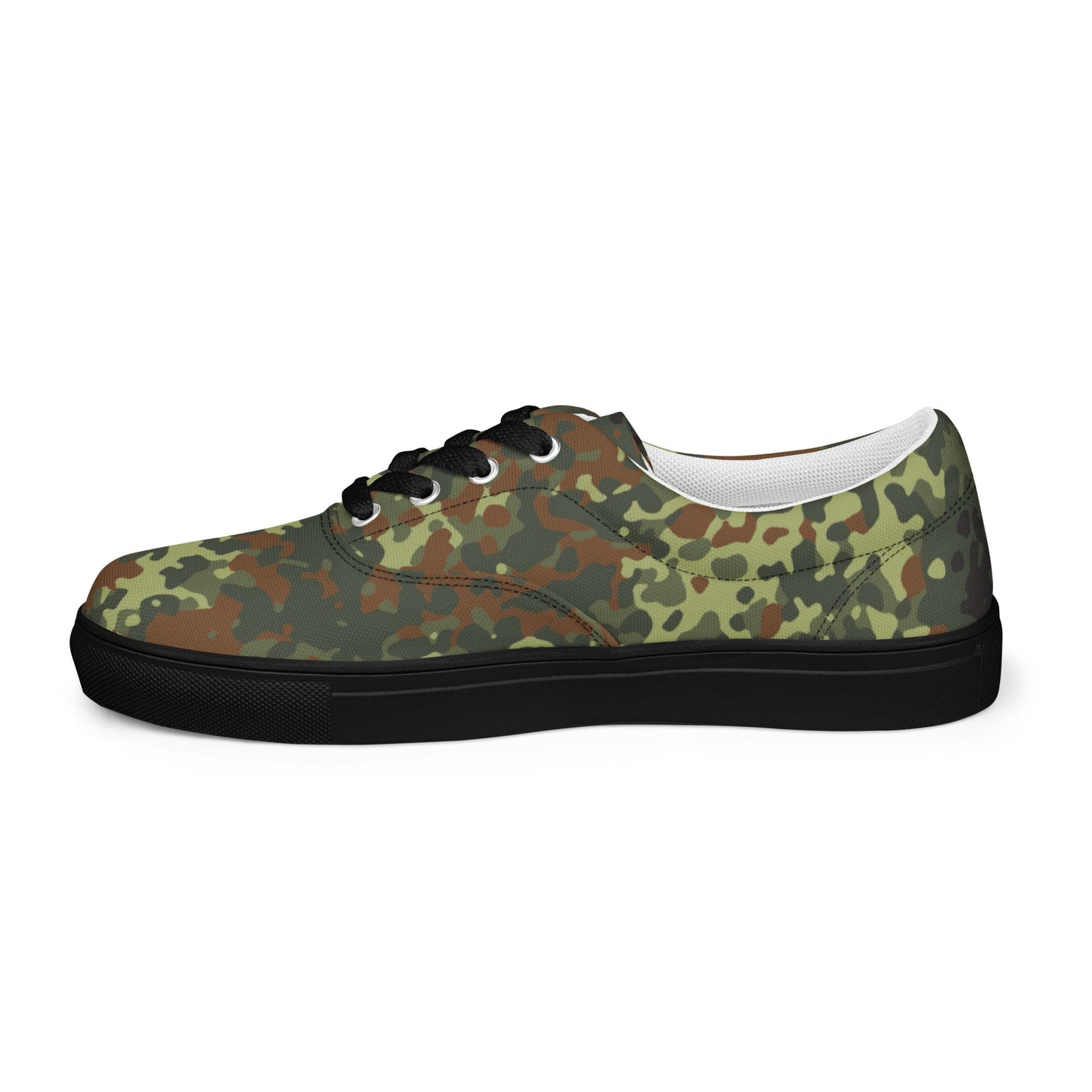 German Flecktarn Spring CAMO Mens Lace-Up Canvas Shoes - Lace-up