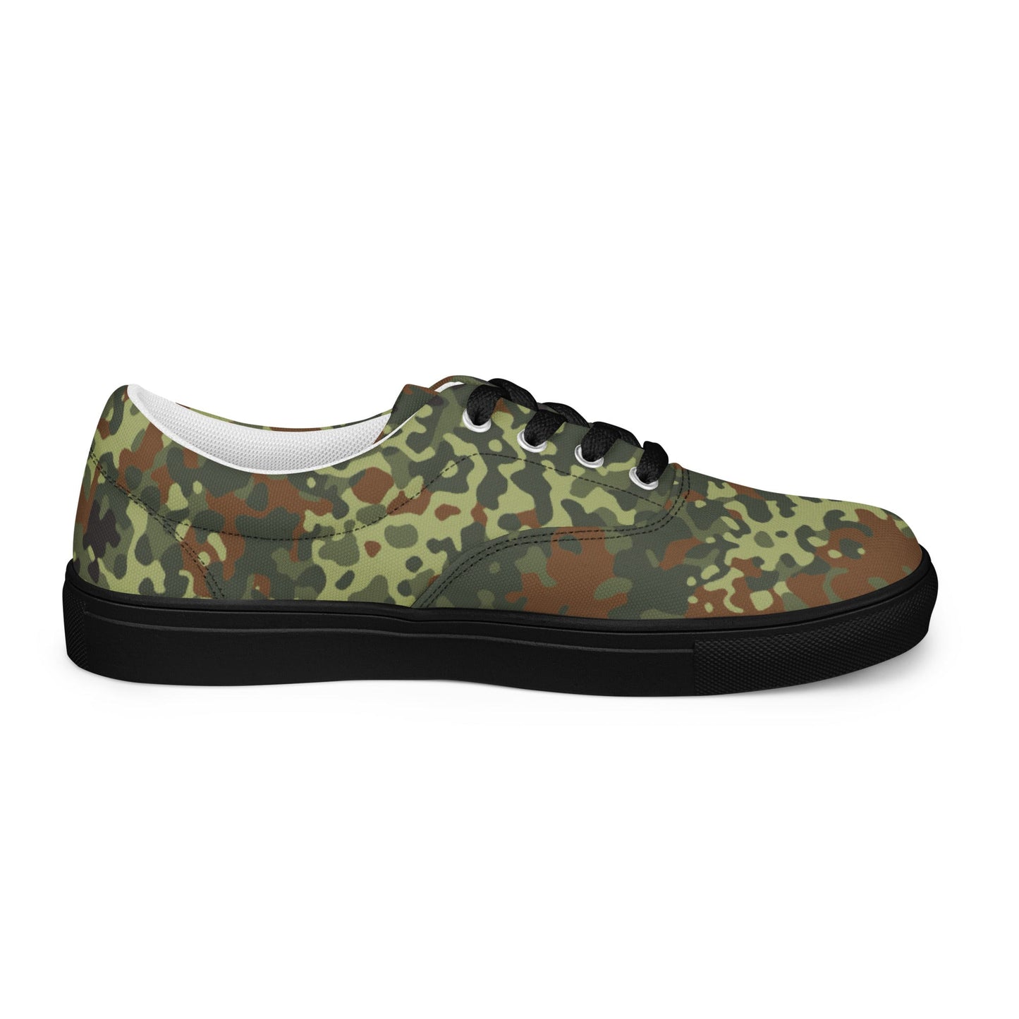 German Flecktarn Spring CAMO Mens Lace-Up Canvas Shoes - Lace-up