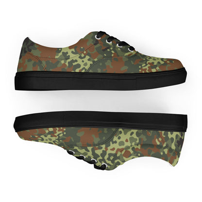 German Flecktarn Spring CAMO Mens Lace-Up Canvas Shoes - Lace-up
