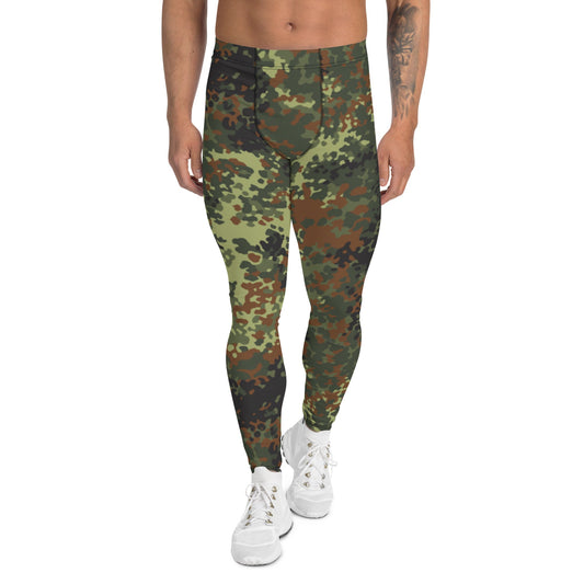 German Flecktarn Spring CAMO Mens Leggings - XS
