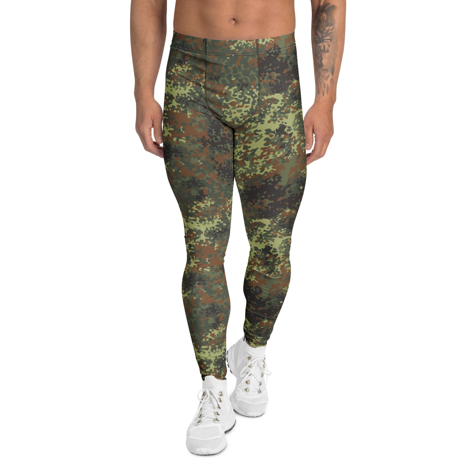 German Flecktarn Spring CAMO Mens Leggings - XS
