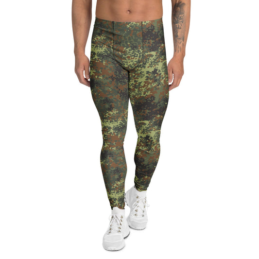 German Flecktarn Spring CAMO Mens Leggings - XS
